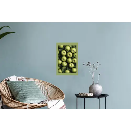 Appels - Groen - bladeren Muursticker klein -plant