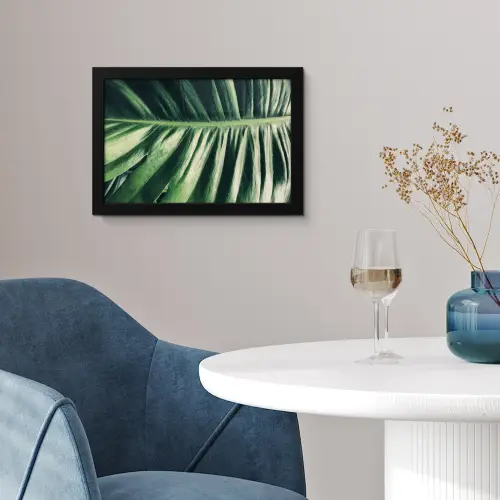 Palmblad - Tropisch - Natuur - Jungle fotolijst zwart zonder passe partout klein -sfeer4