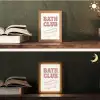 Retro - Bad - Roze Light Box met kabel (Tafellamp) klein -sfeer3