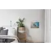 Zeesterren - Zand - Zee - Blauw textielposter latten blank klein -woonkamer