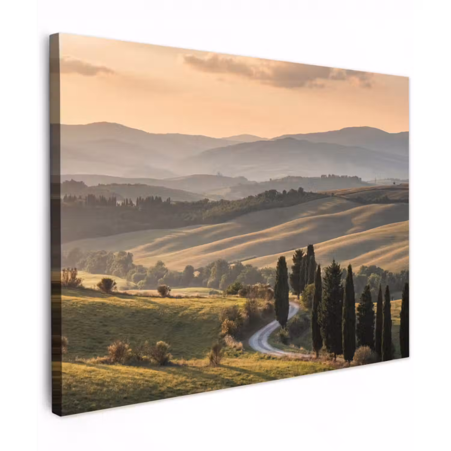 Leinwandbild - Toskana - Landschaft - Hügel