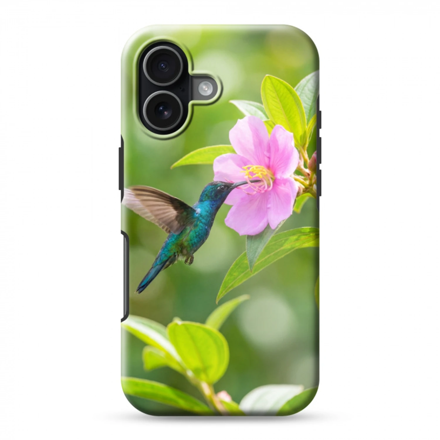 Kolibrie - Bloem - Natuur - Groen Toughcase MagSafe Apple iPhone 17 klein -3d