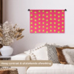 Sterren - Patroon - Roze Wandkleed katoen klein 269 -sfeer1