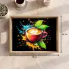 Koffie - Graffiti - Drinken - Abstract Dienblad Rechthoek middel -USP_Formaat