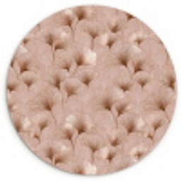 Ginkgo - Patroon - Roze Wandcirkel kunststof plaat 5mm dik klein 188 -3d