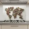 Wereldkaart - Stenen - Wit keuken achterwand spatscherm klein -3d_website