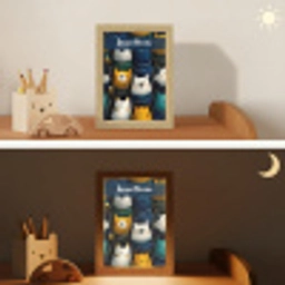 Dieren - Ruimtepakken - Sterren Light Box met kabel (Kinderlampje) klein -sfeer3_kind