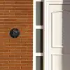 Zwart verftextuur - Klassiek Naambord Rond klein -sfeer3-rond-XS