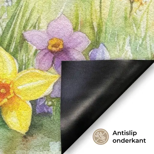 Gieter - Lavendel - Bloesems Deurmat klein -antislip_NL