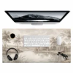 Terras - Water - Natuur - Landschap Muismat XXL klein -3d