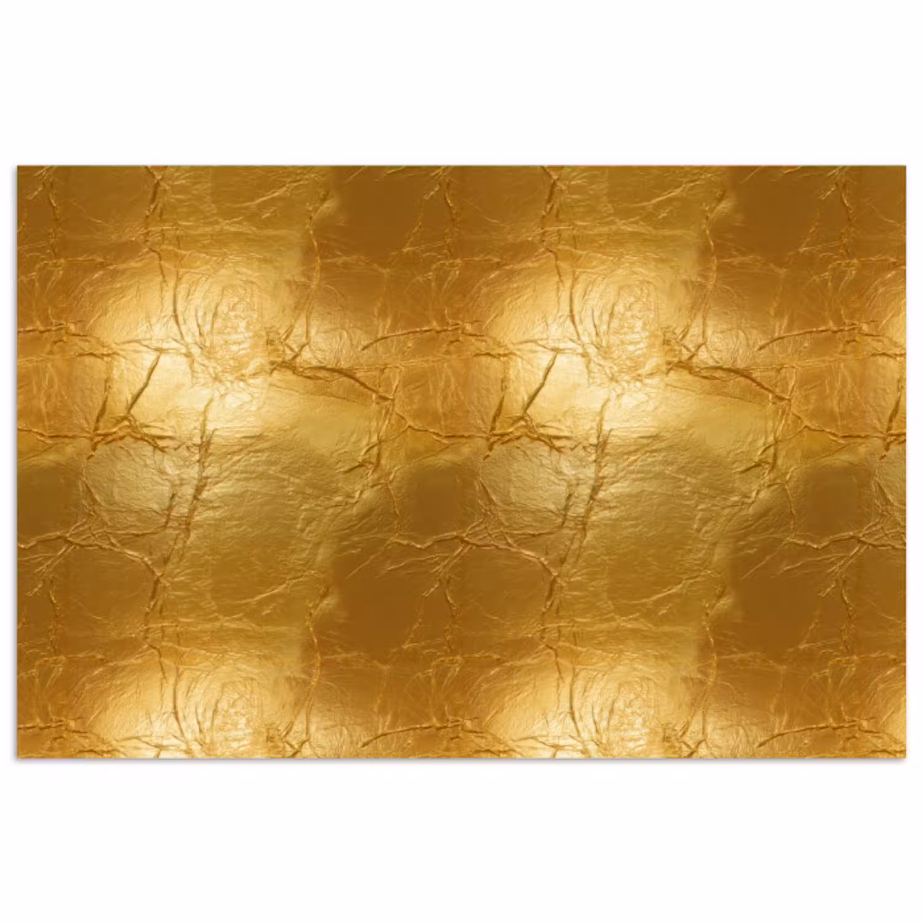 Bladgoud - Vintage - Textuur - Warm Goud poster papier klein 62 -3d
