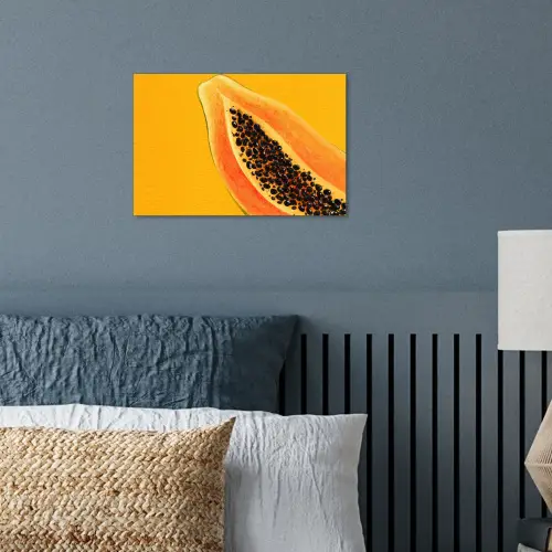 Papaja - Oranje - Topisch poster papier klein -sfeer2