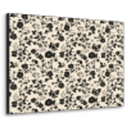 Bloemen - Dessin - Zwart Textielframe zwart klein 947 -3d