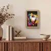 Graffiti - Sport - Voetbal - Verf - Bal Light Box met kabel (Tafellamp) klein -sfeer2