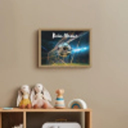 Voetbal - Goal - Sport - Jongens Light Box met batterij (Wandlamp kind) middel -sfeer2_kind