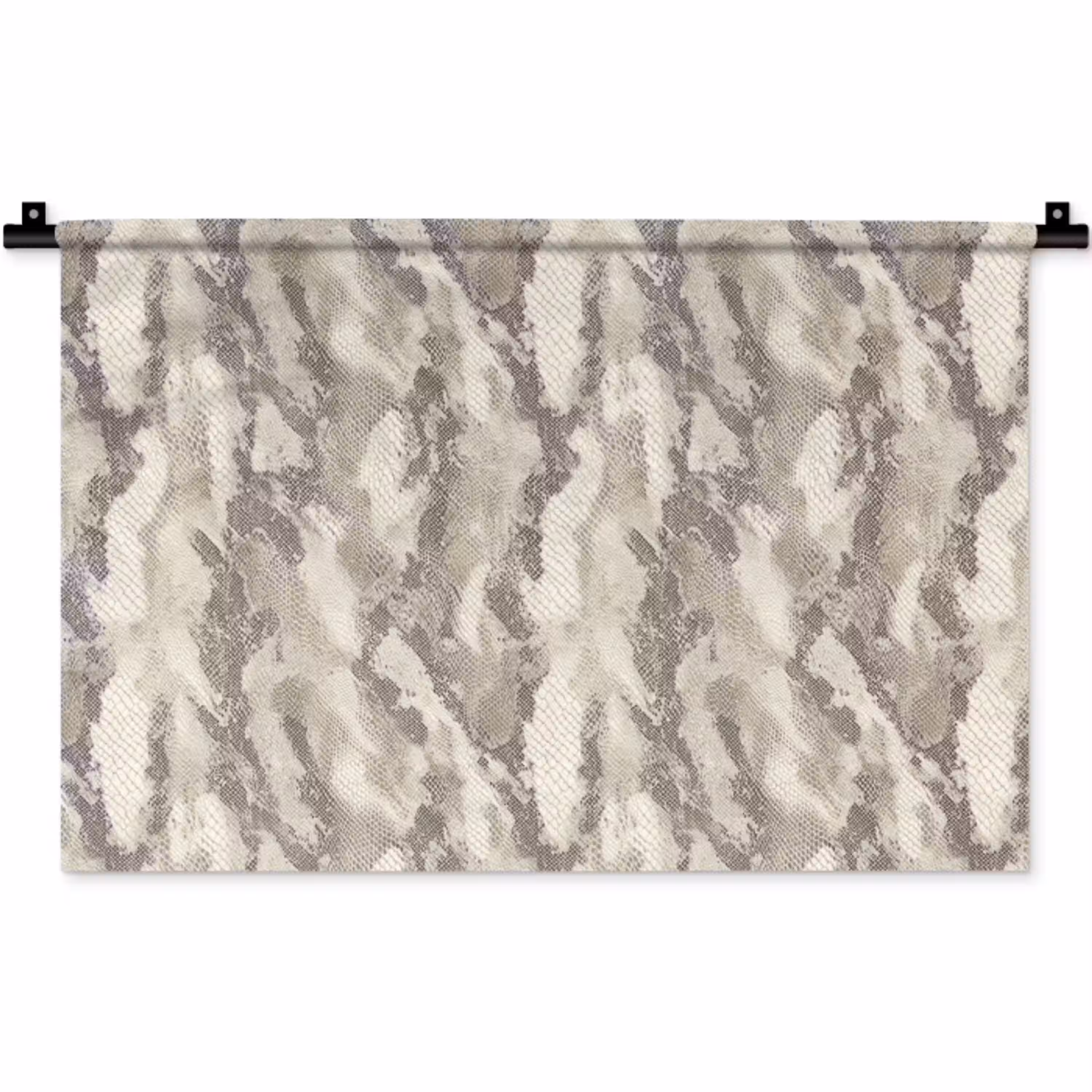Slang - Patroon - Taupe Wandkleed katoen klein 269 -zz3d