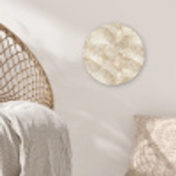 Lichtbeige - Onyx - Subtiel Wandcirkel kunststof plaat 5mm dik klein 188 -sfeer5
