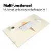 Minimalistisch - Schepijs - Hoorntje - Beige Muismat XXL klein -sfeer4