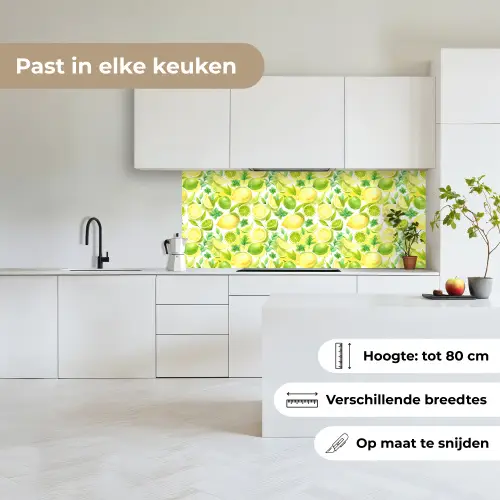 Citroen - Geel - Limoen - Groen keuken achterwand 2 middel 871 -sfeer4_NL