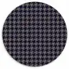 Plaid - Patroon - Ruit - Blauw Wandcirkel plexiglas klein 852 -3d