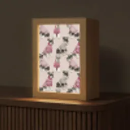 Honden - Truien - Rood Light Box met kabel (Tafellamp) klein 925 -z3d_website