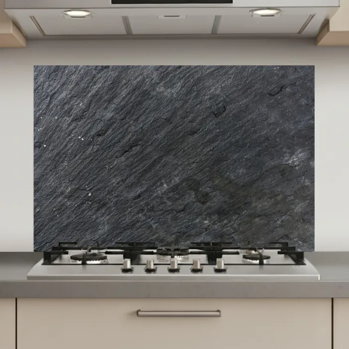 Natuursteen - Industrieel - Leisteen - Structuur - Grijs keuken achterwand spatscherm klein -3d_website