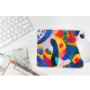 Vormen - Abstract - Stippels - Blauw muismat rubber klein -witbureau