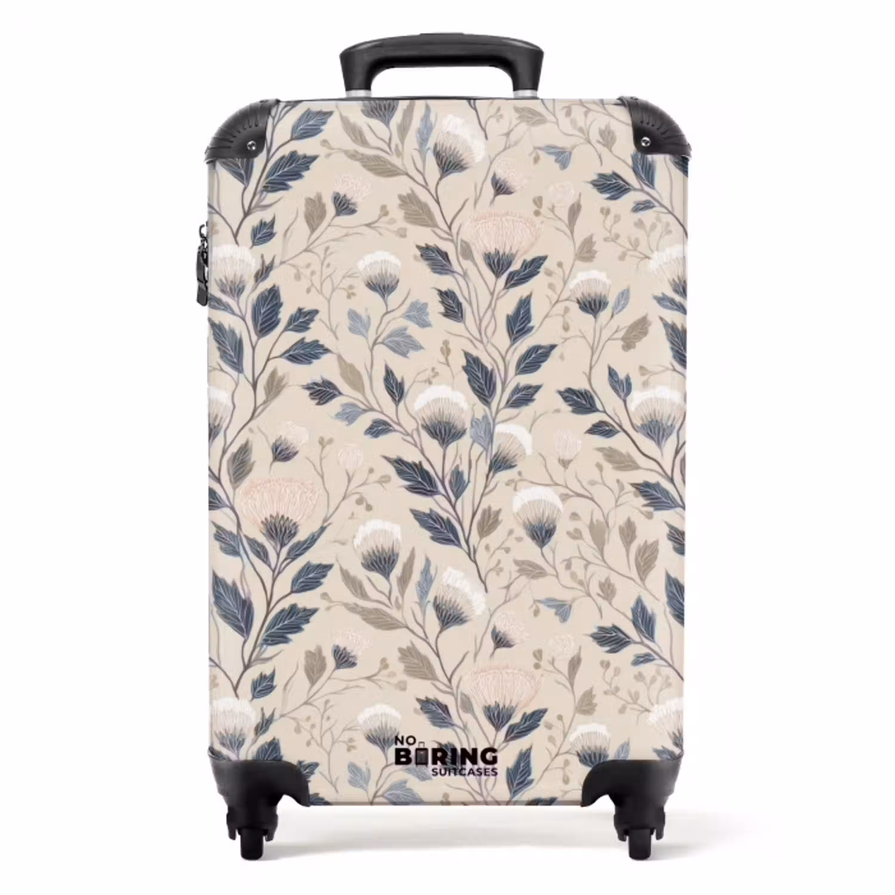 Klassiek - Botanisch - Kleurrijk NBS - Handbagage koffer - Volwassenen Unisex middel -productfoto_recht
