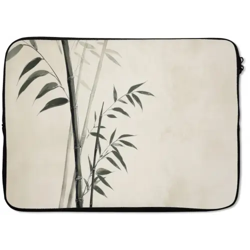 Japandi - Bamboe - Beige laptophoes neopreen klein -zkaufland3dotto