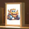 Auto - Oranje - Jongen - Kind Light Box met kabel klein -zzz_3d_website