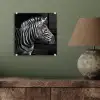 Zebra - Zwart - Wit - Portret - Dieren plexiglas 5mm klein -sfeer3