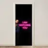 Man - Tekst - Neon deurposter klein -3d_beige