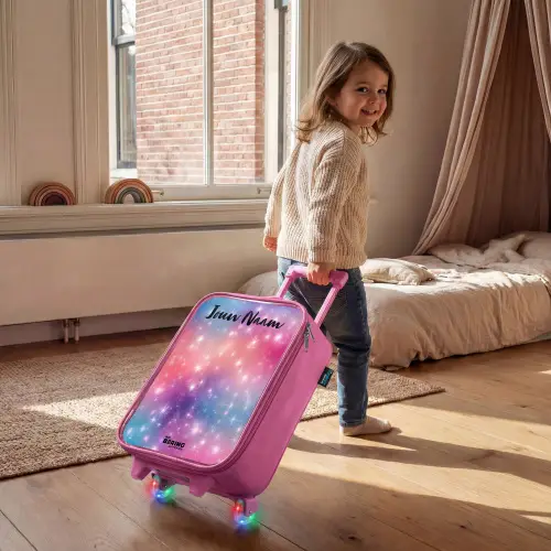 Sterren - Abstract - Kleuren Kinderkoffer - Roze klein -sfeer1