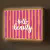 Modern - Hello - Oranje Light Box met batterij (Wandlamp) middel -z3d_website