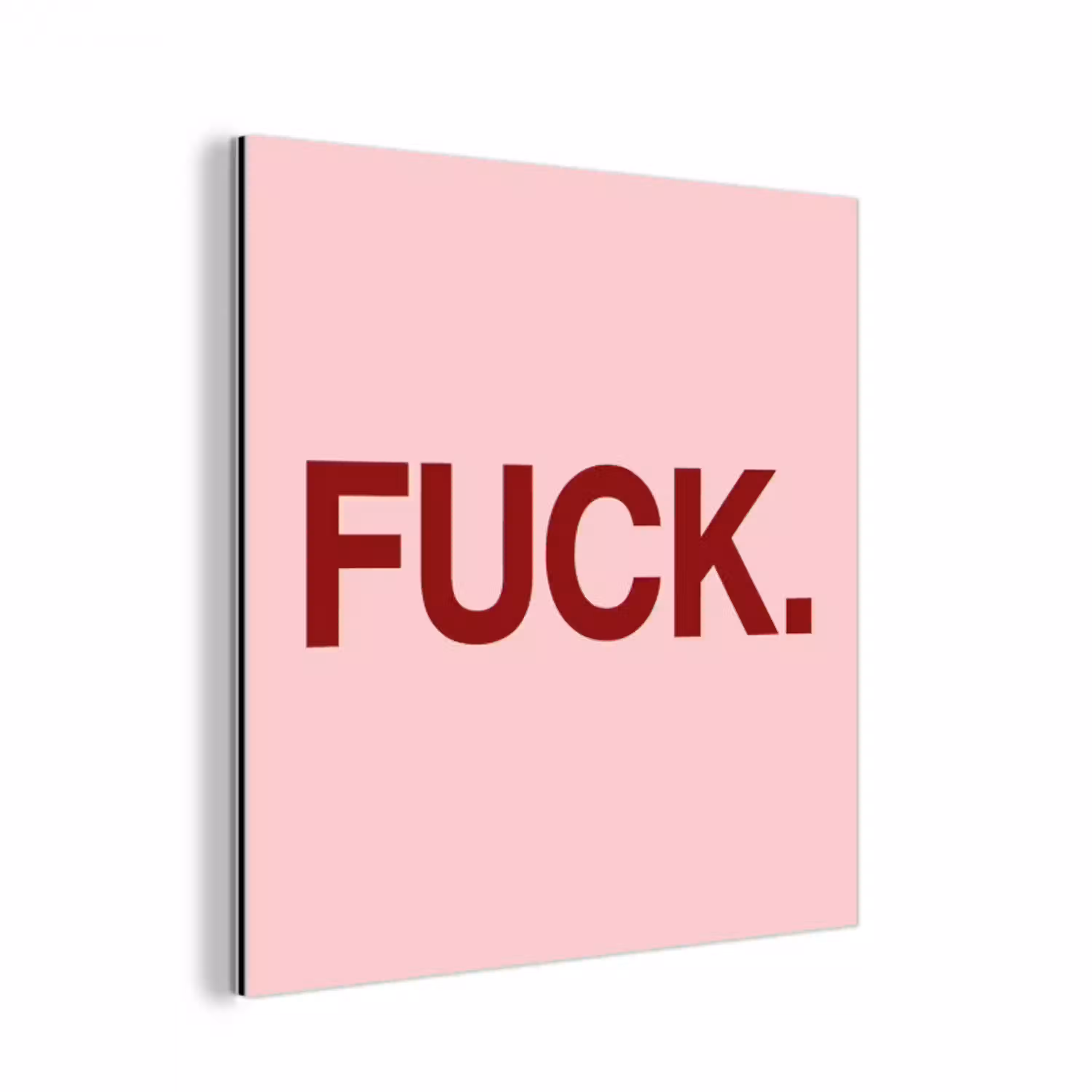 Statement - Krachtig - Roze aluminium wit klein -3d