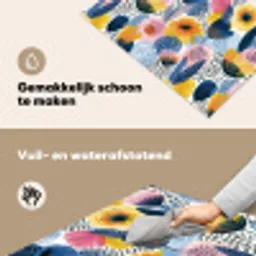 Creatief - Patroon - Kleurrijk Inductie beschemer met haakjes klein 777 -ky-schoon-nl