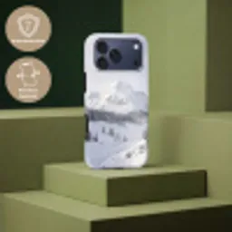 Berg - Sneeuw - Winter - Natuur - Wit Toughcase MagSafe Apple iPhone 17 Pro Max klein -USP_PrintM_NL