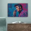 Zingende man - Glitterjas - Microfoon canvas 2cm klein -sfeer4