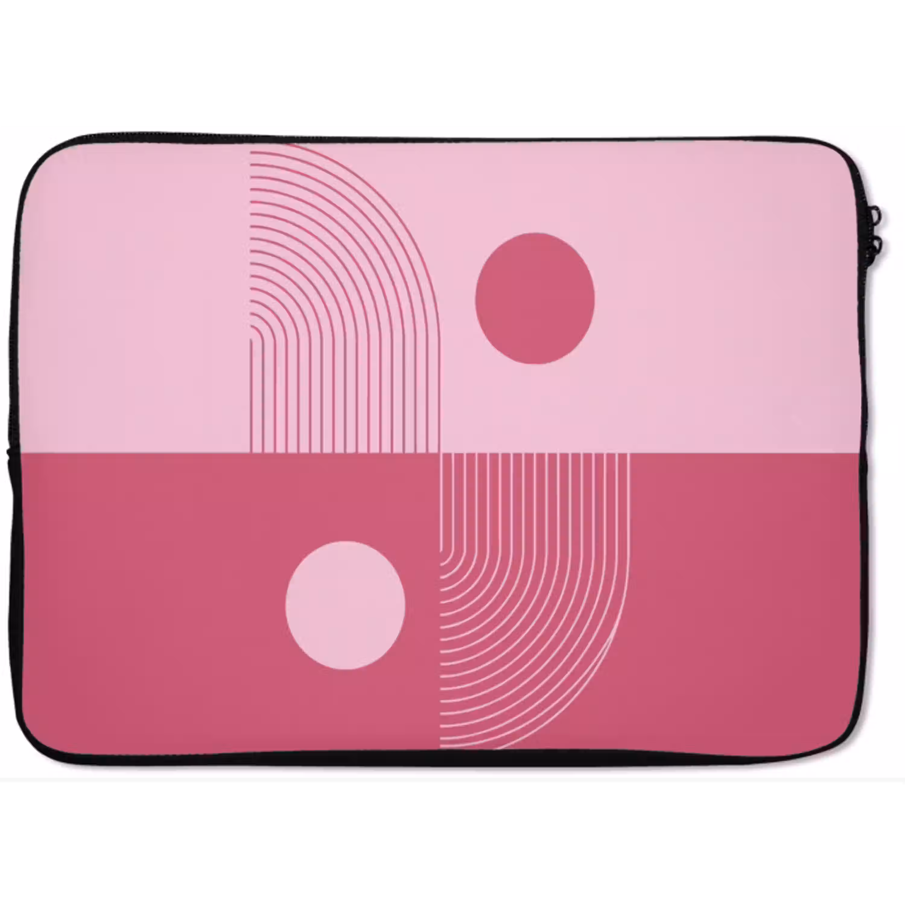 Geometrie - Patroon - Abstract - Roze - Modern laptophoes neopreen klein -zkaufland3dotto