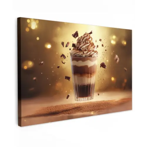 Dessert - Chocolade - Zoet - Eten canvas 2cm klein -z3d
