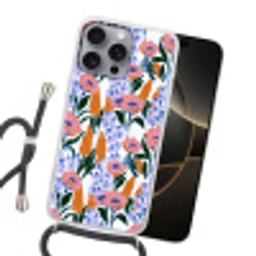 Patroon - Aquarel - Kleurrijk Hoesje iPhone 16 Pro Max met koord klein 804 -sfeer1