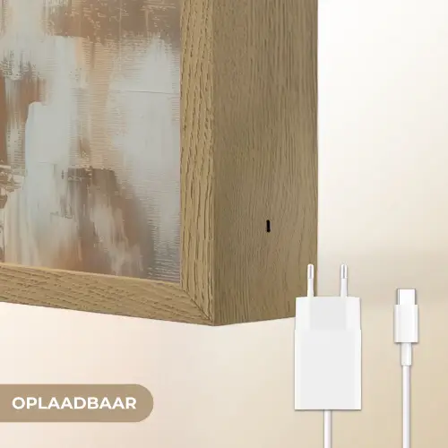 Kerst - Poppetje - Abstract Light Box met batterij (Wandlamp) middel -USP_websiteoplaadbaarNL