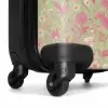 Klassiek bloemen patroon roze en groen NBS - Handbagage koffer - Kinderen Unisex middel -wiel