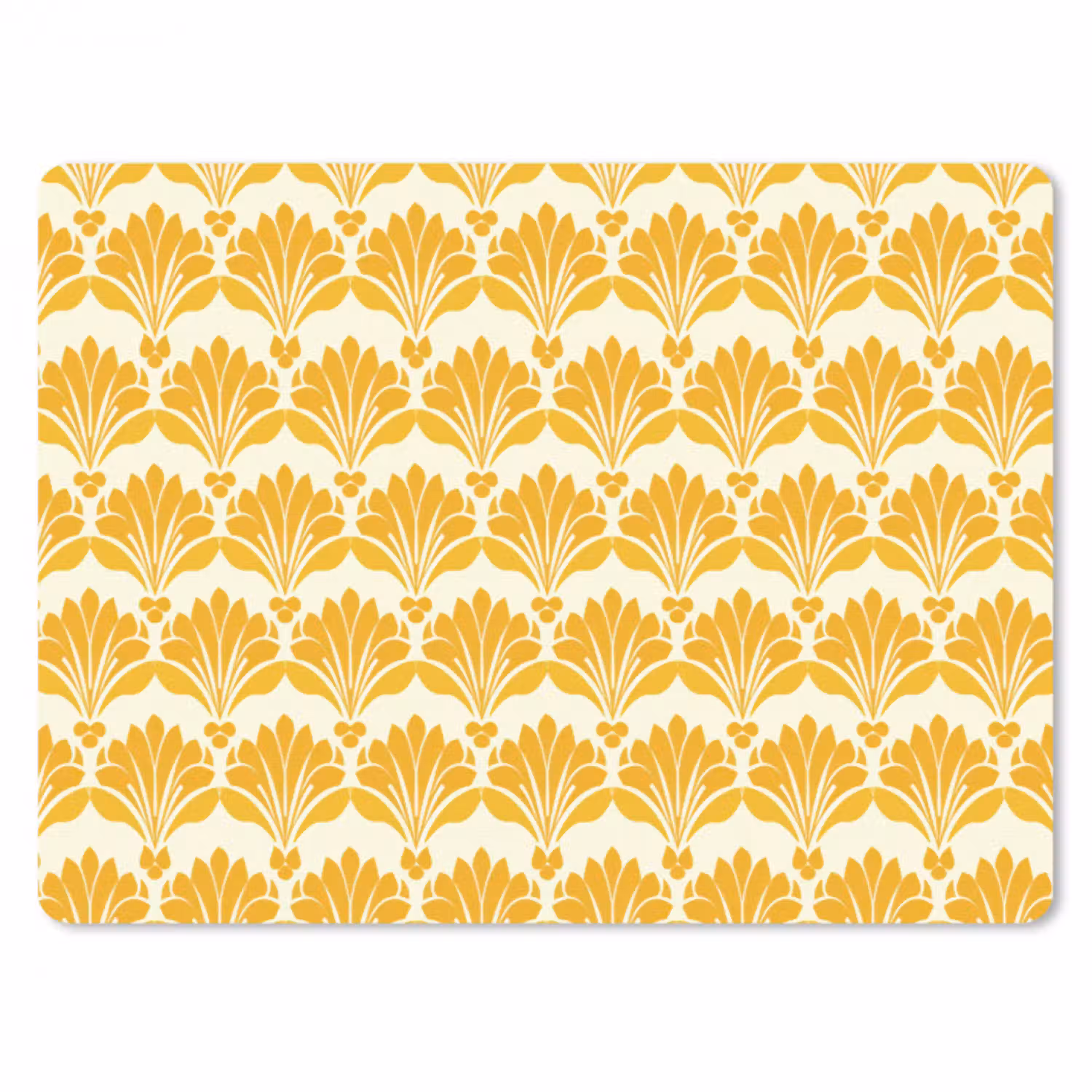 Patroon - Motief - Geel muismat rubber klein 262 -3d