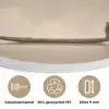 Bloesems - Wit - Boot - Minimalistisch Akoestische PET Vilt - Rond klein -closeup_NL