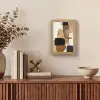 Vlakken - Abstract - Zwart - Strepen Light Box met kabel (Tafellamp) klein -sfeer2