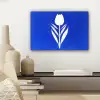 Tulp - Minimalistisch - Bladeren - Wit canvas 2cm klein -sfeer6