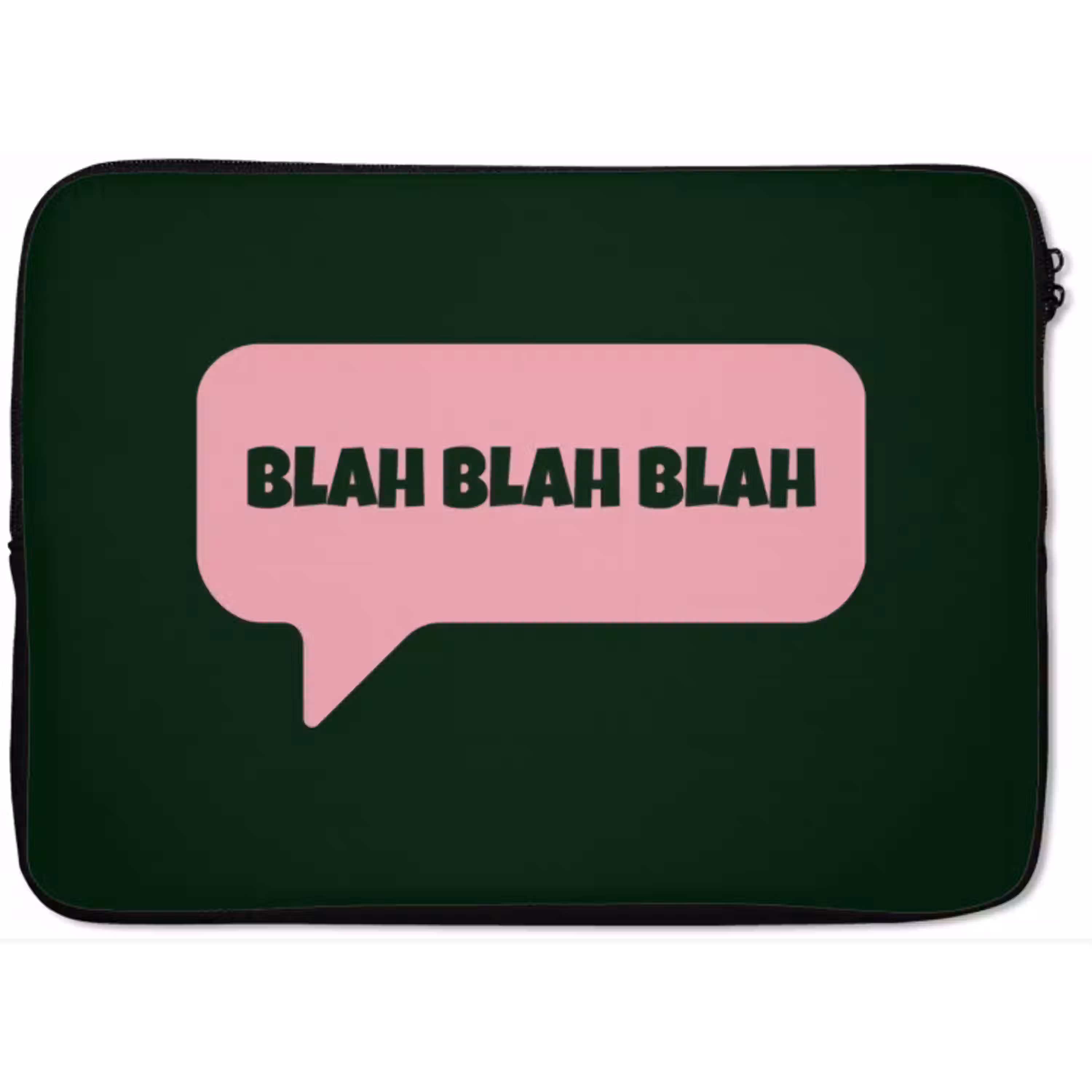 Tekstwolk - BLAH BLAH BLAH - Roze laptophoes neopreen klein -zkaufland3dotto