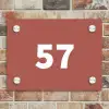 Terracotta - Traditioneel Naambord Rechthoek middel -sfeer3