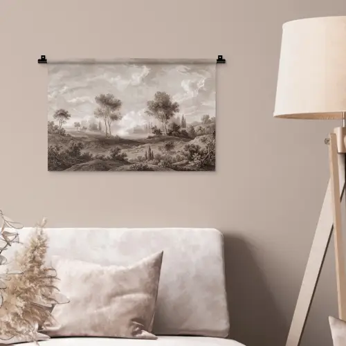Klassiek - Landschap - Neutraal Wandkleed katoen klein -sfeer4